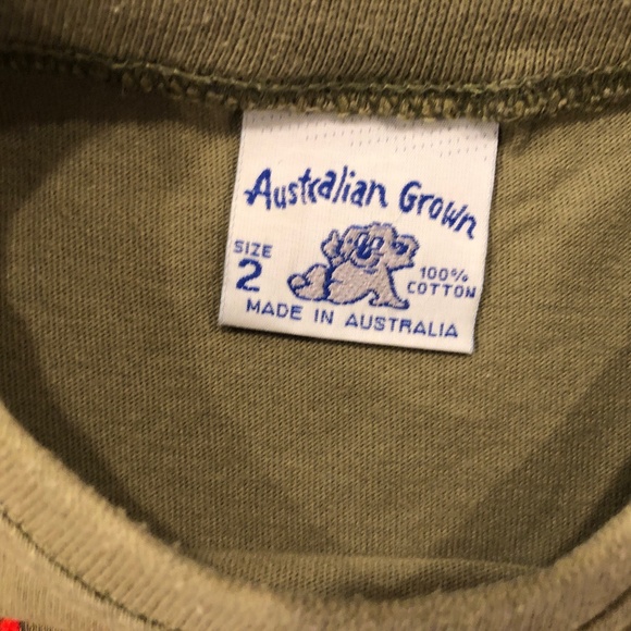 Toddler T-Shirts - Set of 4 - Crocodile - Kangaroos - Size 2 - Australian Grown - Picture 7 of 7